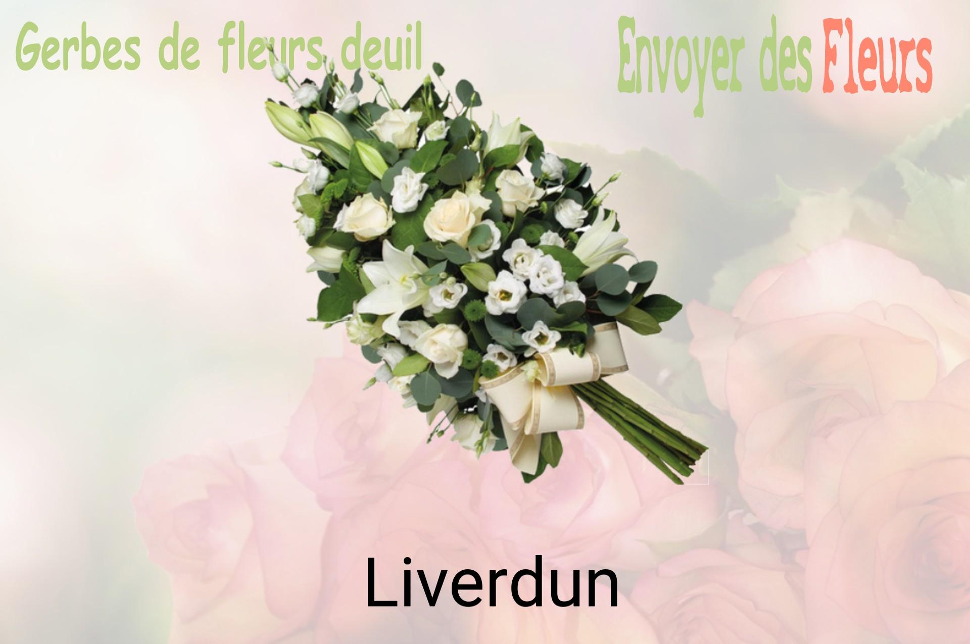 Gerbe de fleurs de deuil livrée à Liverdun
